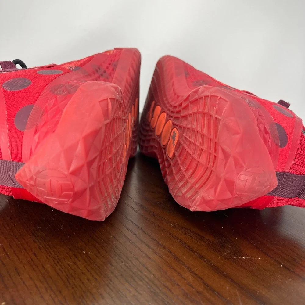 Adidas Harden Vol. 5 Futurenatural Shoes Men's 8.5 Red Polka Dot Sneakers H68595